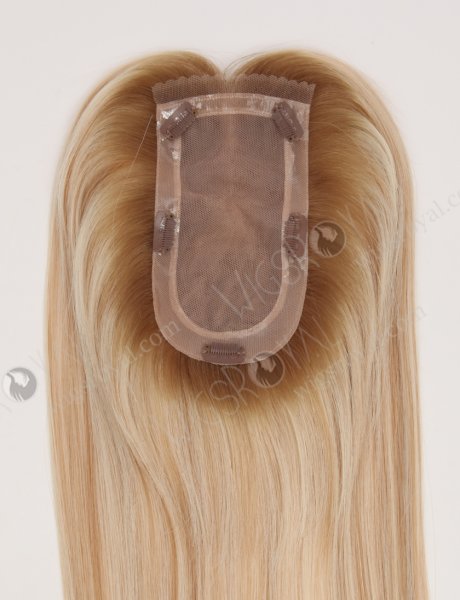 In Stock European Virgin Hair 18" All One Length Straight T8A/60#/8A# Highlights Color Hair Topper Topper-181