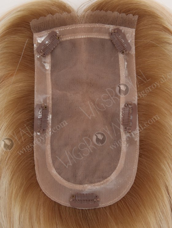 In Stock European Virgin Hair 18" All One Length Straight T8A/60#/8A# Highlights Color Hair Topper Topper-181-32679