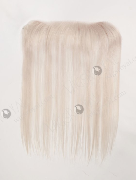 In Stock European Virgin Hair 16" Straight White Color Hairline Topper SHT-024-32931