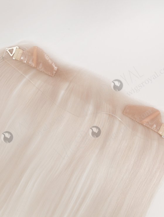 In Stock European Virgin Hair 16" Straight White Color Hairline Topper SHT-024-32937
