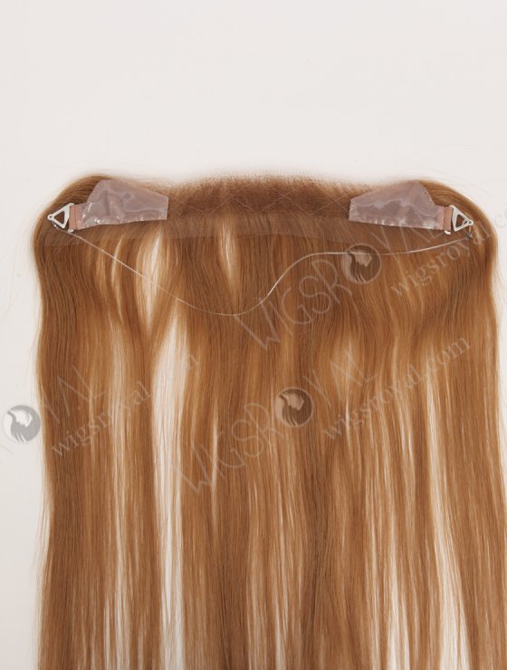 In Stock European Virgin Hair 16" Straight 8# Color Hairline Topper SHT-018-32857