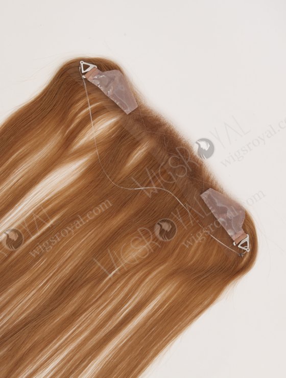 In Stock European Virgin Hair 16" Straight 8# Color Hairline Topper SHT-018-32856