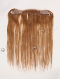 In Stock European Virgin Hair 16" Straight 8# Color Hairline Topper SHT-018