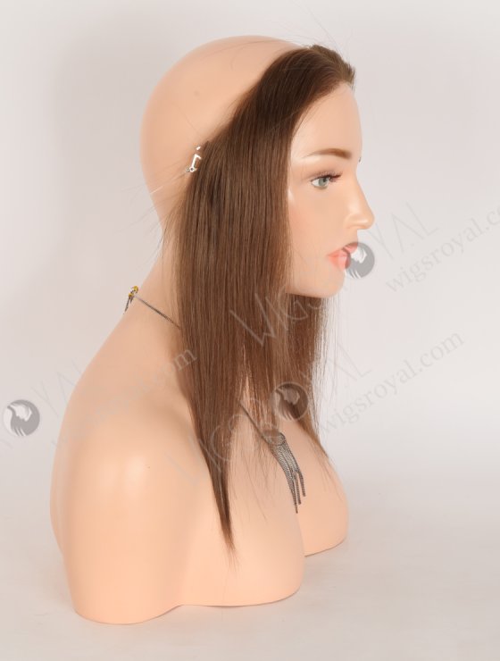 In Stock European Virgin Hair 12" Straight 9# Color Hairline Topper SHT-016-32821