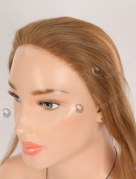 In Stock European Virgin Hair 16" Straight 8# Color Hairline Topper SHT-018-32860