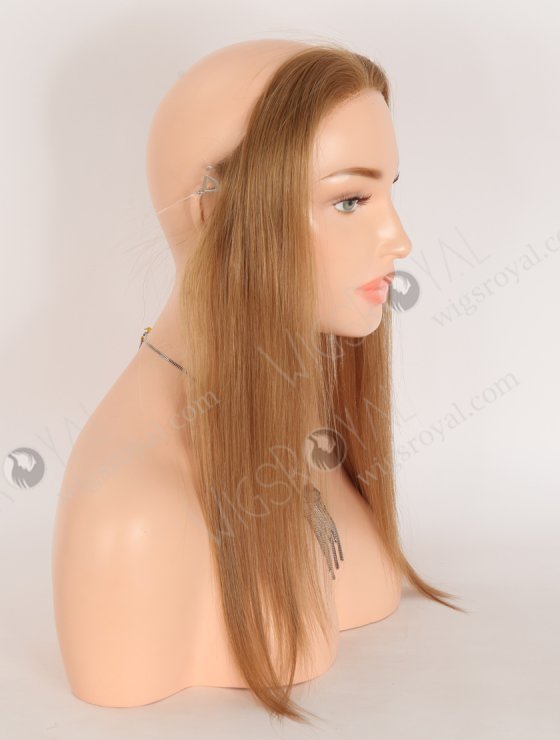 In Stock European Virgin Hair 16" Straight 8# Color Hairline Topper SHT-018-32865