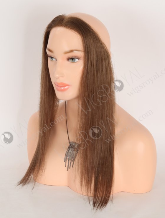In Stock European Virgin Hair 16" Straight 9# Color Hairline Topper SHT-017-32841