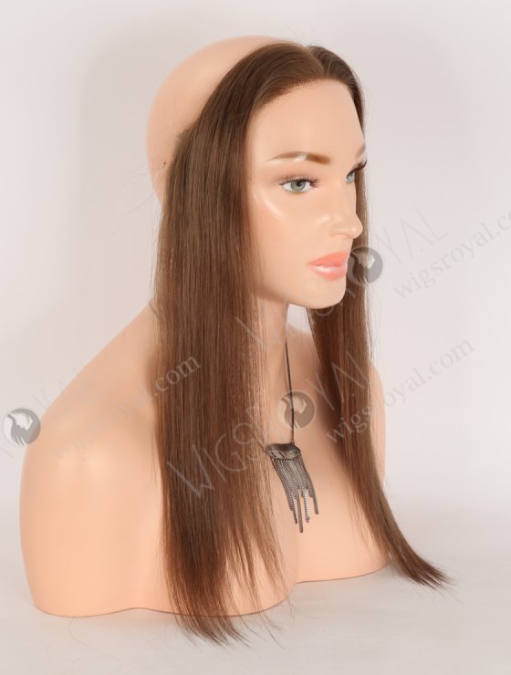 In Stock European Virgin Hair 16" Straight 9# Color Hairline Topper SHT-017-32842