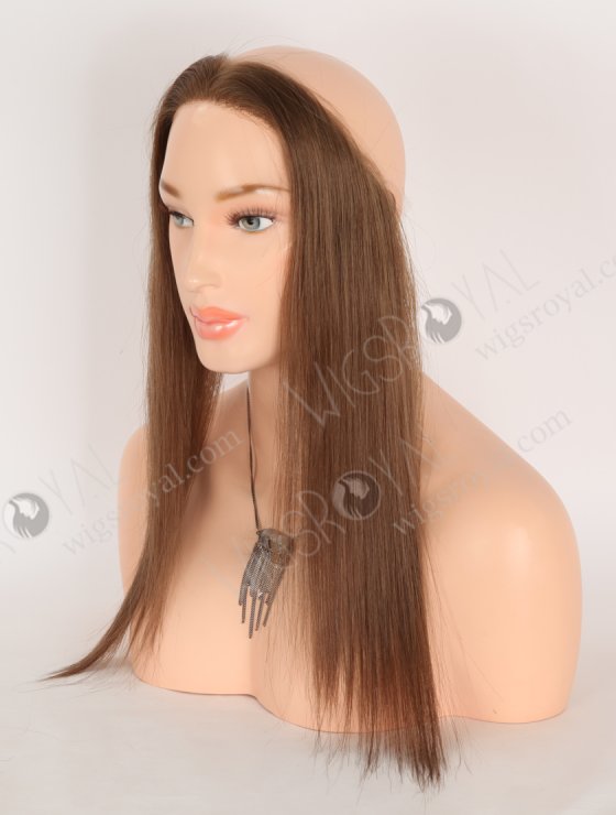 In Stock European Virgin Hair 16" Straight 9# Color Hairline Topper SHT-017-32845