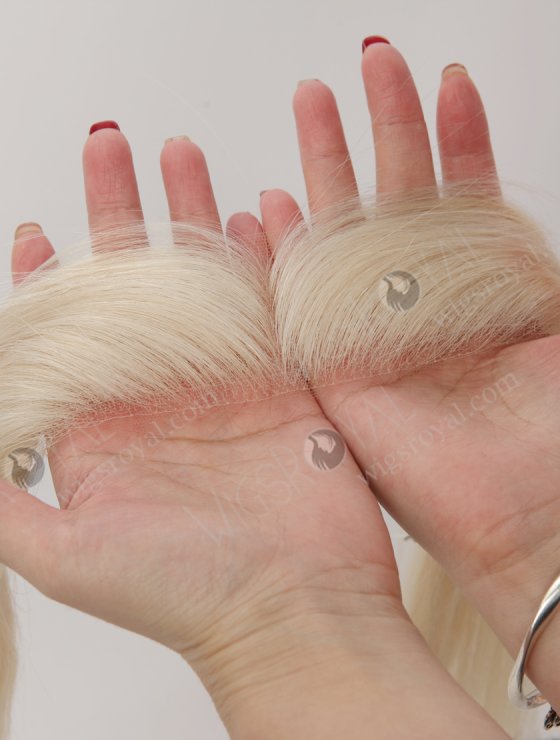 In Stock European Virgin Hair 12" Straight 60# Color Hairline Topper SHT-020-32887