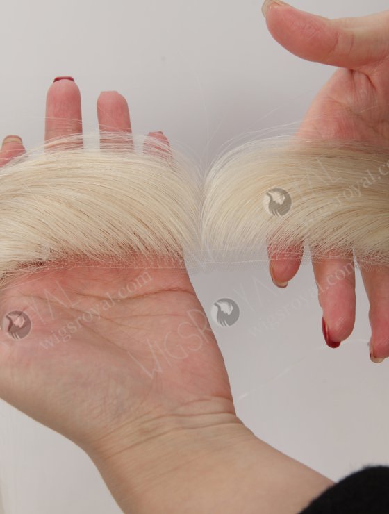 In Stock European Virgin Hair 12" Straight 60# Color Hairline Topper SHT-020-32888