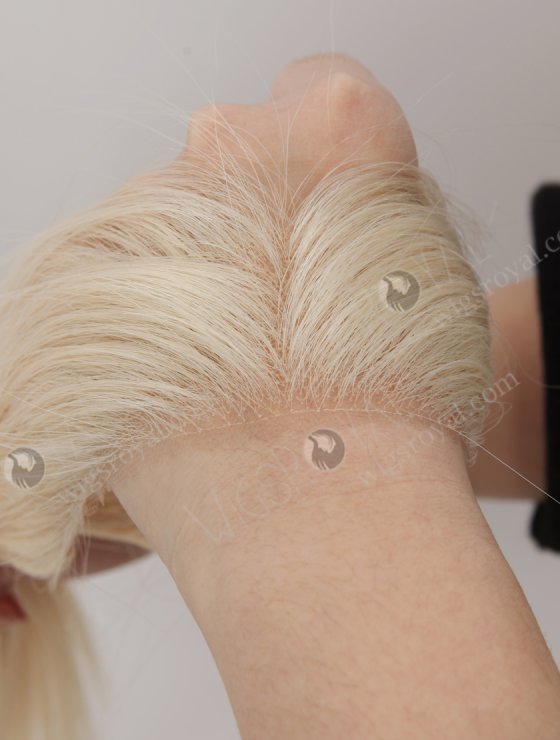 In Stock European Virgin Hair 12" Straight 60# Color Hairline Topper SHT-020-32889