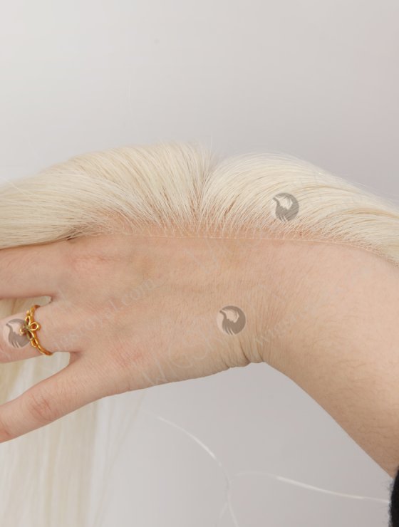 In Stock European Virgin Hair 12" Straight 60# Color Hairline Topper SHT-020-32890