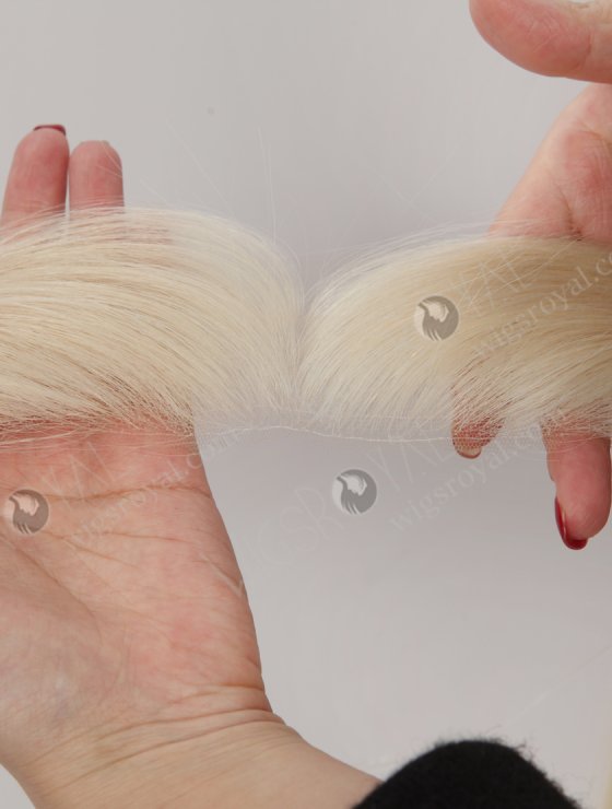 In Stock European Virgin Hair 16" Straight 60# Color Hairline Topper SHT-021-32906