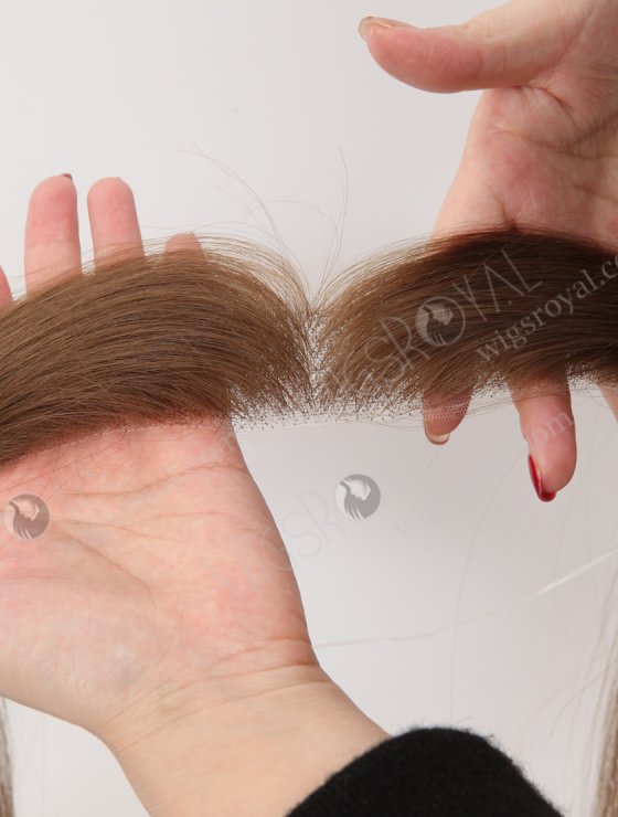 In Stock European Virgin Hair 16" Straight 9# Color Hairline Topper SHT-017-32847