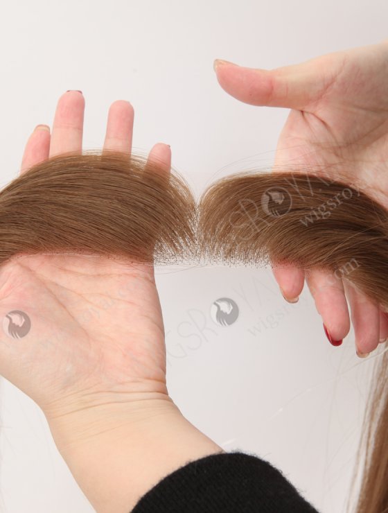 In Stock European Virgin Hair 12" Straight 9# Color Hairline Topper SHT-016-32825