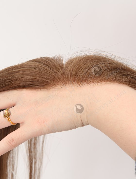 In Stock European Virgin Hair 12" Straight 9# Color Hairline Topper SHT-016-32827