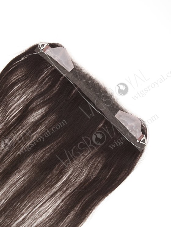 In Stock European Virgin Hair 16" Straight 2# Color Hairline Topper SHT-014-32778