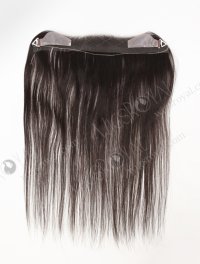 In Stock European Virgin Hair 16" Straight 2# Color Hairline Topper SHT-014