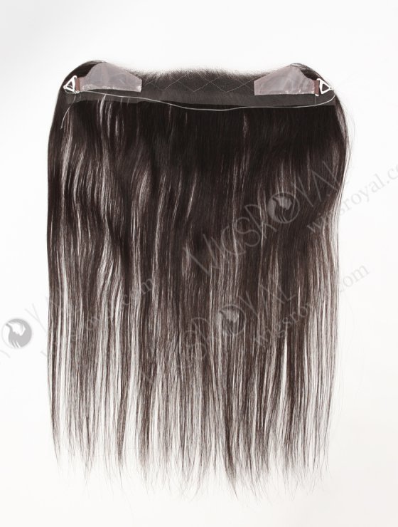In Stock European Virgin Hair 16" Straight 2# Color Hairline Topper SHT-014-32780