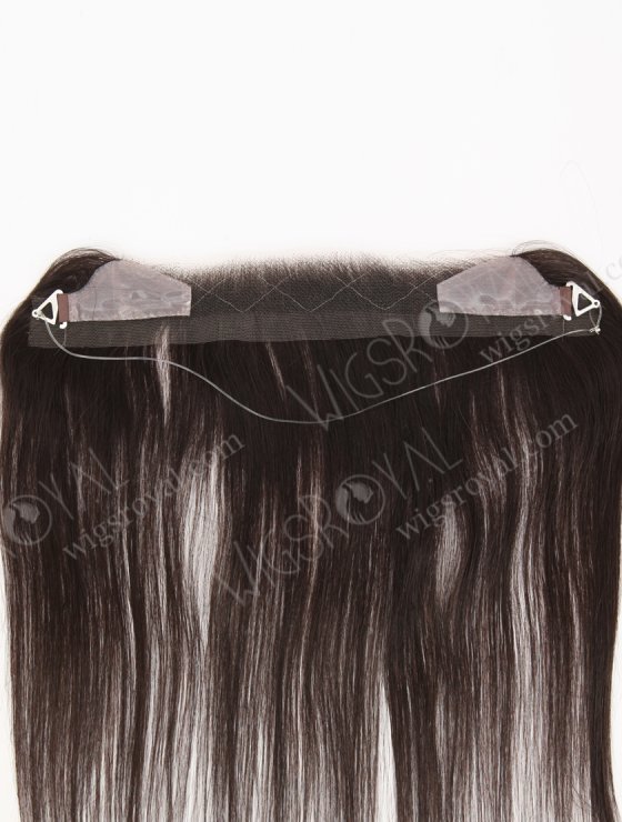 In Stock European Virgin Hair 12" Straight 2# Color Hairline Topper SHT-013-32745