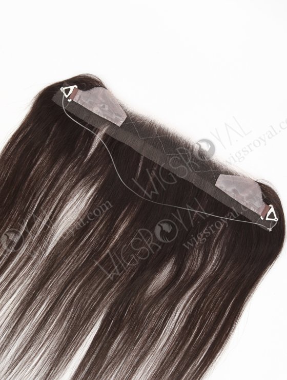 In Stock European Virgin Hair 12" Straight 2# Color Hairline Topper SHT-013-32747