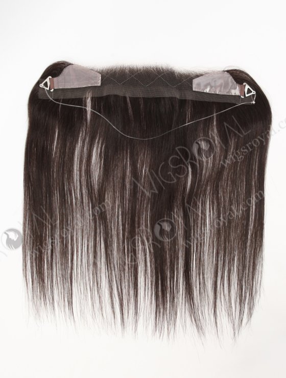 In Stock European Virgin Hair 12" Straight 2# Color Hairline Topper SHT-013-32748