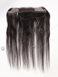 In Stock European Virgin Hair 16" Straight 1B# Color Hairline Topper SHT-012
