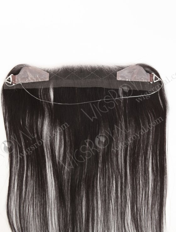 In Stock European Virgin Hair 12" Straight 1B# Color Hairline Topper SHT-011-32714