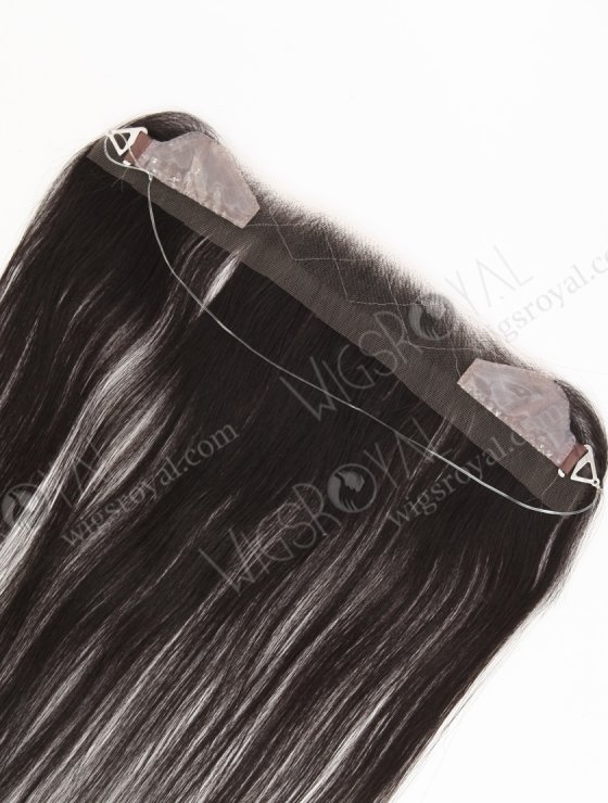 In Stock European Virgin Hair 12" Straight 1B# Color Hairline Topper SHT-011-32715