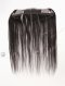 In Stock European Virgin Hair 16" Straight Natural Black Color Hairline Topper SHT-010