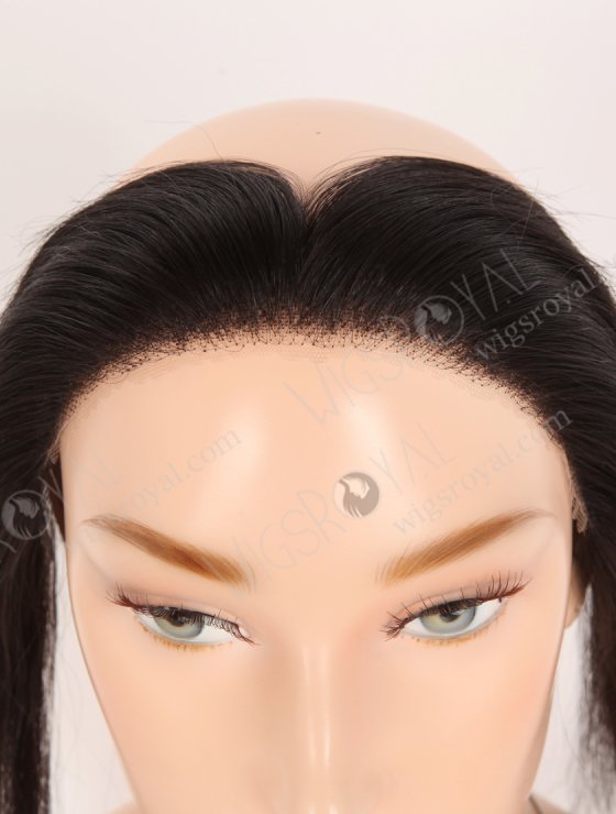 In Stock European Virgin Hair 12" Straight 1B# Color Hairline Topper SHT-011-32717