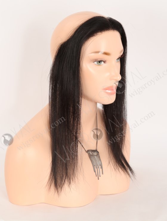 In Stock European Virgin Hair 12" Straight 1B# Color Hairline Topper SHT-011-32720