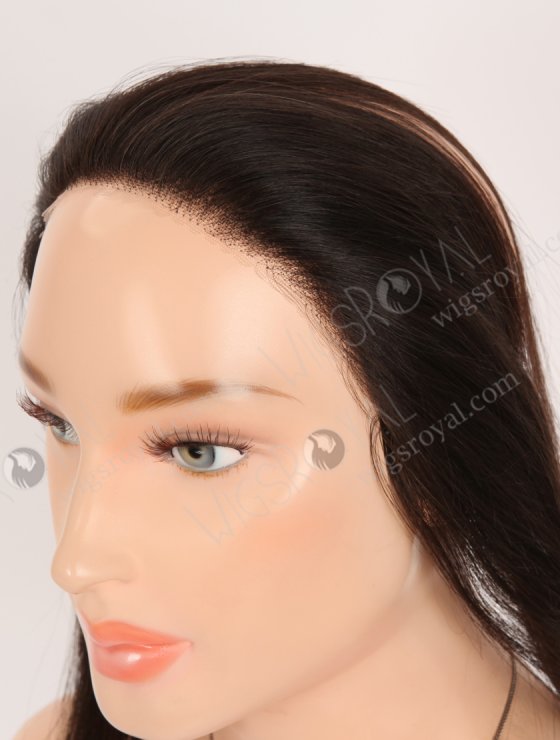 In Stock European Virgin Hair 12" Straight 2# Color Hairline Topper SHT-013-32750