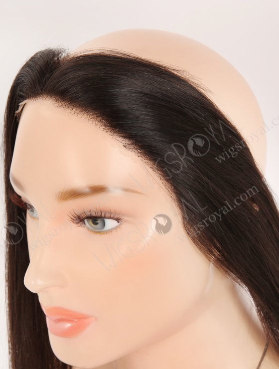 In Stock European Virgin Hair 16" Straight 2# Color Hairline Topper SHT-014-32783