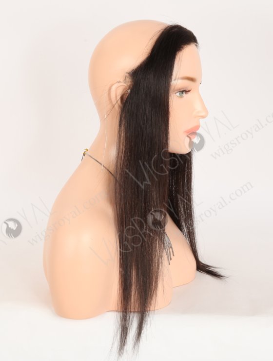 In Stock European Virgin Hair 16" Straight 2# Color Hairline Topper SHT-014-32785