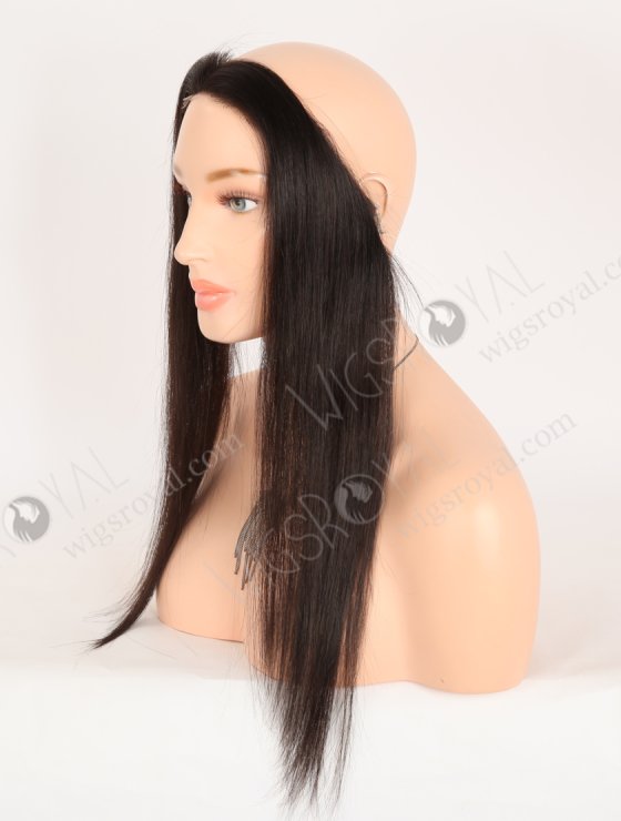 In Stock European Virgin Hair 16" Straight 2# Color Hairline Topper SHT-014-32787