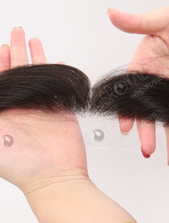 In Stock European Virgin Hair 16" Straight 2# Color Hairline Topper SHT-014-32788