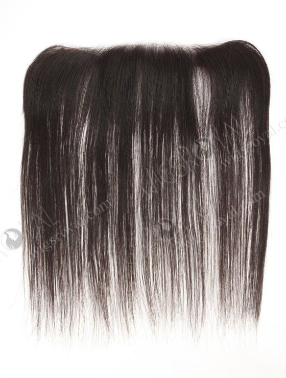 In Stock European Virgin Hair 12" Straight Natural Black Color Hairline Topper SHT-009-32955