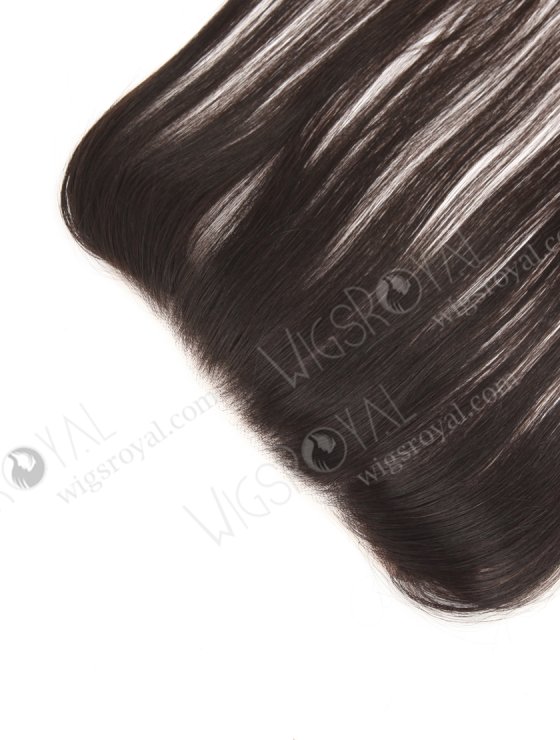 In Stock European Virgin Hair 12" Straight Natural Black Color Hairline Topper SHT-009-32957