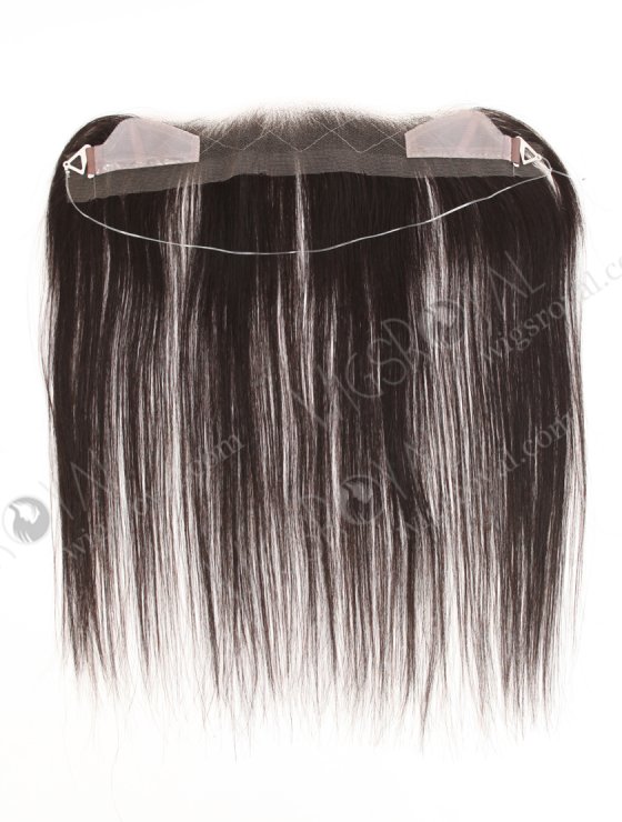 In Stock European Virgin Hair 12" Straight Natural Black Color Hairline Topper SHT-009-32961