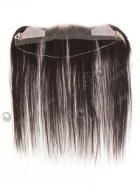 In Stock European Virgin Hair 12" Straight Natural Black Color Hairline Topper SHT-009