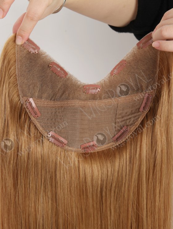 One Piece Unprocessed European U Shape Hair Topper Lace Clip in Extension WR-TC-122-33000