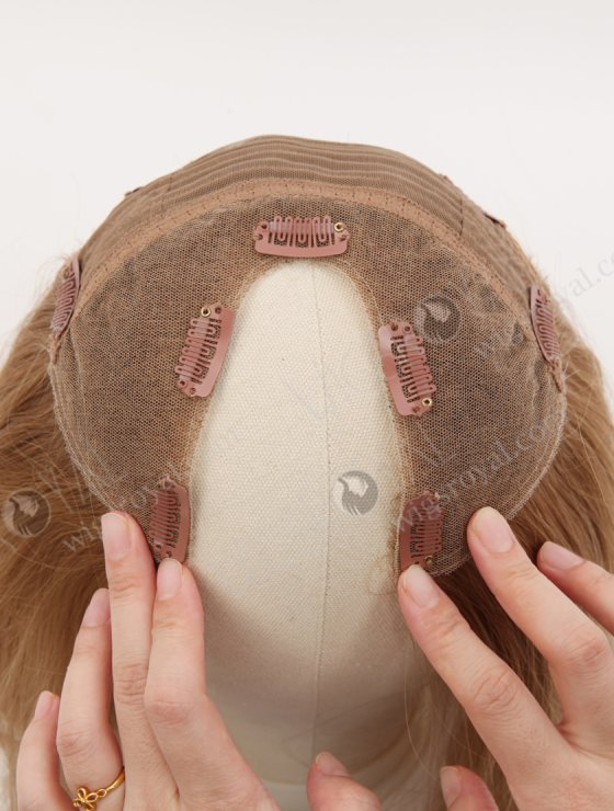 One Piece Unprocessed European U Shape Hair Topper Lace Clip in Extension WR-TC-122-33003