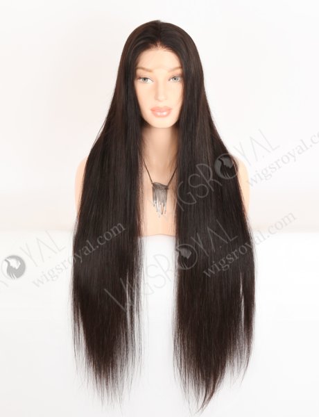 Super Long Black Color Full Lace Wigs With Hidden Invisible Strap Adjustable Drawstring WR-LW-145