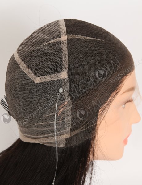 Super Long Black Color Full Lace Wigs With Hidden Invisible Strap Adjustable Drawstring WR-LW-145
