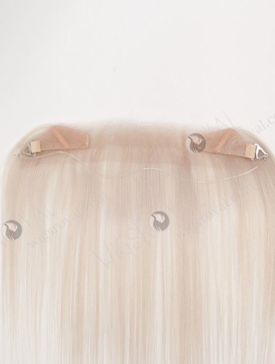 In Stock European Virgin Hair 12" Straight White# Color Hairline Topper SHT-027-33200