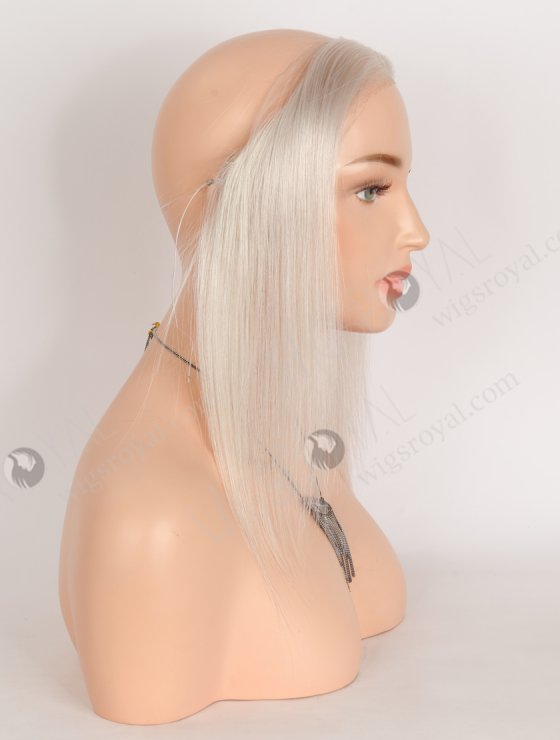 In Stock European Virgin Hair 12" Straight White# Color Hairline Topper SHT-027-33205
