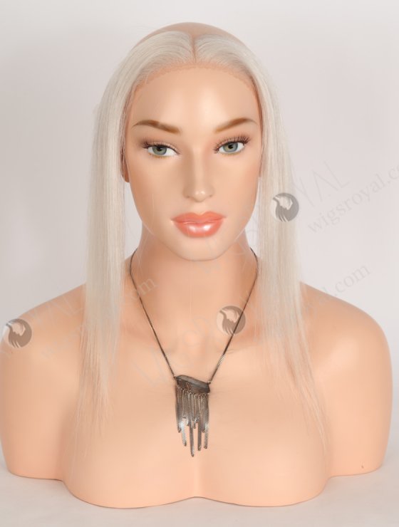 In Stock European Virgin Hair 12" Straight White# Color Hairline Topper SHT-027-33207