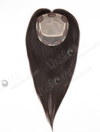 Best 12 Inch Clip On Human Hair Silk Top Crown Toppers for Short Thinning Hair Topper-012